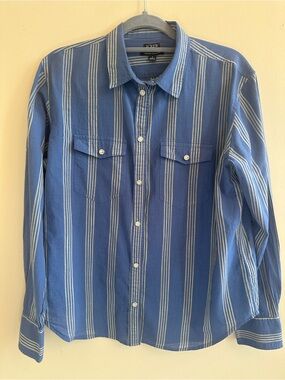 J.Crew Garcon Classic Fit Blue Striped Button-Down Shirt Size 8